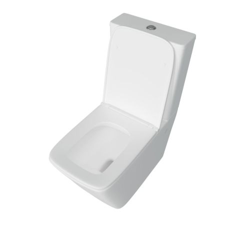 Унитаз напольный Maretti Umbria безободковый с микролифтом, UM10NBM42-844, белый, артикул UM10NBM42-844