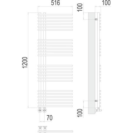 Полотенцесушитель водяной Terminus Астра П24 50х120, артикул 4670078530509