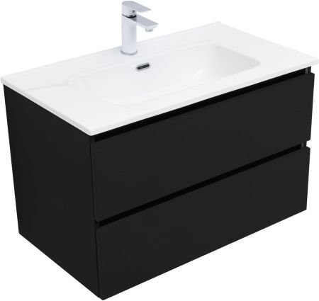 Тумба под раковину Aquanet Вега 2.0 80 черный, артикул 00337955