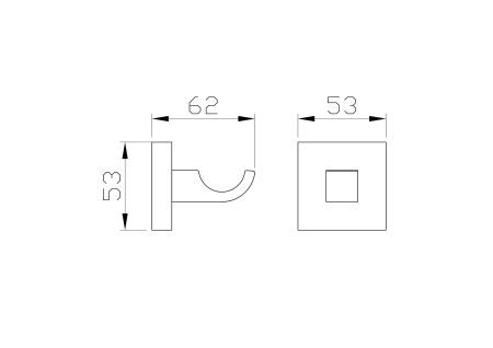 Крючок для ванной WONZON & WOGHAND POLO, Хром (WW-8915), артикул WW-8915