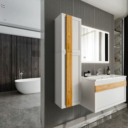 Шкаф навесной Бриклаер БЕРЛИН 60 см, белый, артикул 4627125416101