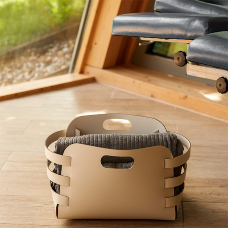 ADJ Корзина Riga, 27x36xH25 см., цвет: горчичный/оливковый, артикул 9687.40/55