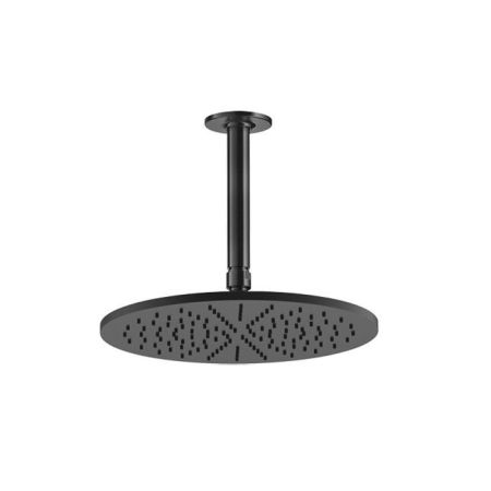 GESSI INCISO Потолочная душевая головка шарнирная на 1/2",Ø300мм, цвет: Black XL, артикул 58252#299