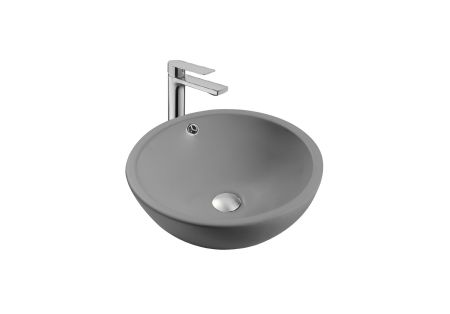 Раковина накладная для установки на столешницу AQUATEK AQ5354-MG 440*440*175, матовый серый, артикул AQ5354-MG