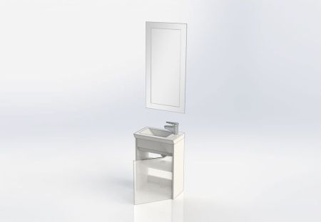 Мебель для ванной Aquanet Дувр 45 белый, артикул 00183198