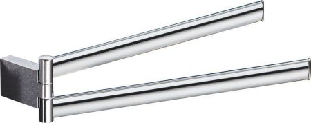 Gedy G-Kent, полотенцедержатель двойной поворотный, длина 36.5 см, цвет хром