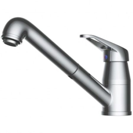 Смеситель для кухни, OMOIKIRI, Tateyama-S, тип открывания воды-однорычажный, тип регулирования воды-керамический картридж, монтаж-на раковину/столешницу, отверстия для монтажа-1, высота, мм-157, вынос излива, мм-258, тип излива-выдвижной, поворотный, вытя