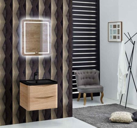 Тумба под раковину Vincea Roberta VMC-1R600WO подвесная W.Oak, артикул VMC-1R600WO