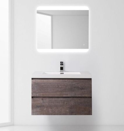 Тумба под раковину BelBagno Luce 80 подвесная 2 ящика Камень Тумба под раковину BelBagno Luce 80 подвесная 2 ящика Камень