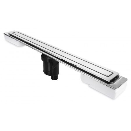 Желоб BERGES водосток TOP Stark 700, матовый хром, S-сифон D50/105 H50 вертикальный