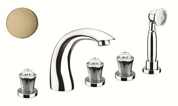 Смеситель на борт ванны Fiore VENERE SKY (SWAROVSKI®) 13ZZ0608, бронза