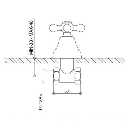 Bongio Axel Кран, цвет хром, артикул 15500CREU