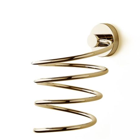 3SC Ribbon Держатель фена, 11х13хh16см, настенный,цвет: золото 24к. Lucido