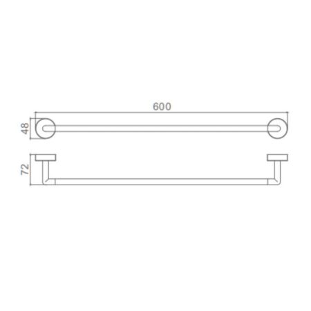 Полотенцедержатель Raglo R320.01.09, графит, артикул R320.01.09