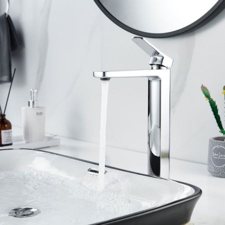 Смеситель для раковины высокий  Raffine F1199, хром, артикул F1199