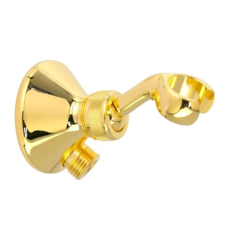 RICAMBI Держатель для лейки, cо штуцером, 1/2", золото, артикул 20080