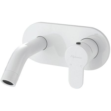 Смеситель для раковины Elghansa Roundline 14R0783-White Белый Смеситель для раковины Elghansa Roundline 14R0783-White Белый