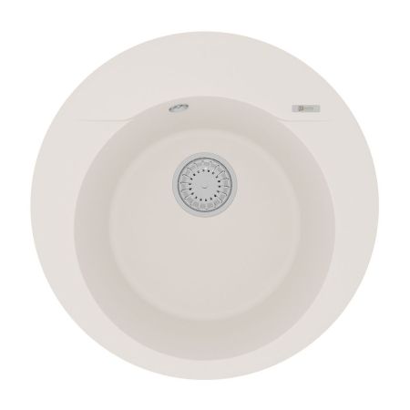 Кухонная мойка Lemark SULA 500 врезная круглая из кварцгранита цвет: Жасмин  (9910004), артикул 9910004