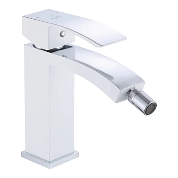 Смеситель для биде Rose R1507F, белый/хром