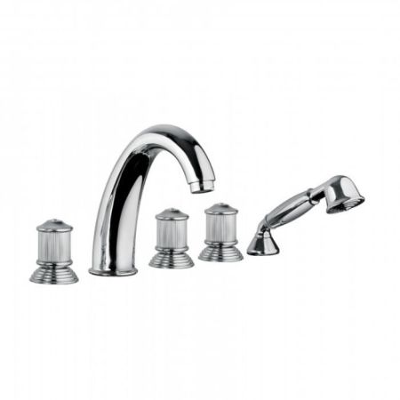 Bongio Impero Смеситель для ванны, цвет хром/Swarovski, артикул 06531CR0D