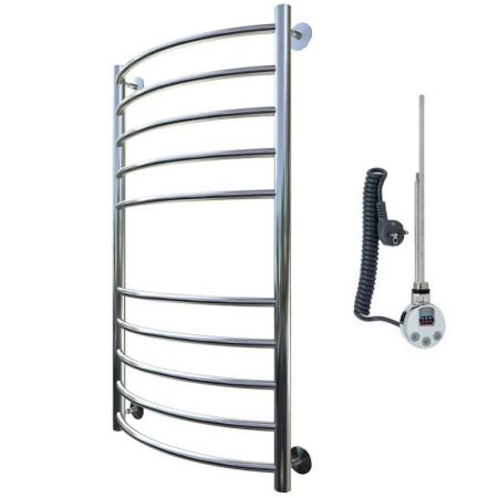 Электрический полотенцесушитель Тругор Приоритет 2 элТЭН 100x60 Хром, артикул Приоритет2/элТЭН10060
