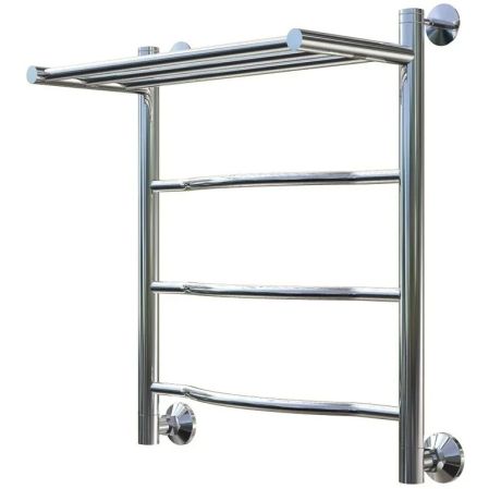 Водяной полотенцесушитель Тругор Лотос 1 П НП 60x50 с полкой Хром, артикул Лотос1/нп6050П