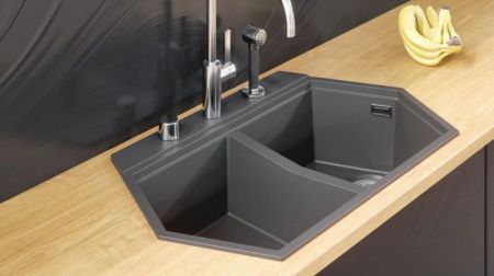 Кухонная мойка KitKraken Gulf Grey 85 Серая