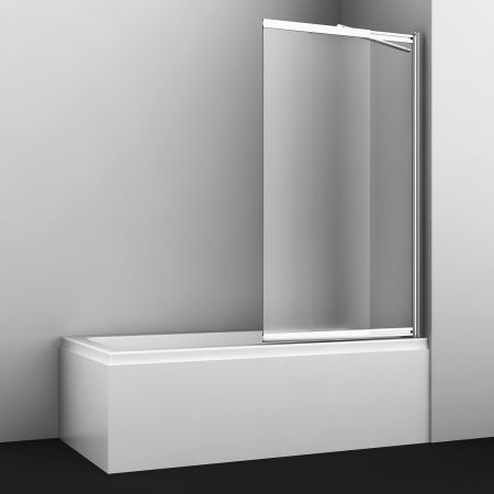 Main 41S02-100 RM Fixed Стеклянная шторка на ванну, раздвижная/распашная, двухстворчатая с матовым стеклом, правая, с фиксатором, артикул 41S02-100 RM Fixed