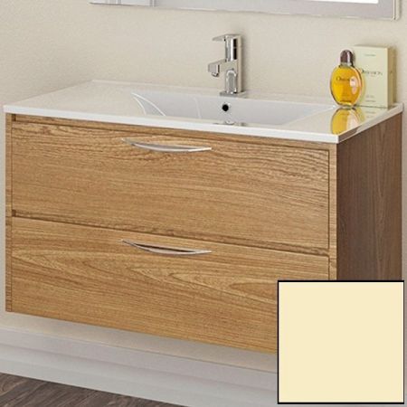 Тумба с раковиной SanVit Мэри-2 90 kmery0902 в цвете Ral подвесная Желтый глянец, артикул kmery0902