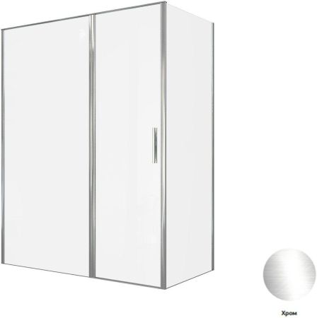 Душевой уголок Allen Brau Priority 160x80 3.31037.00 + 3.31040.00 хром, артикул 3.31037.00 + 3.31040.00