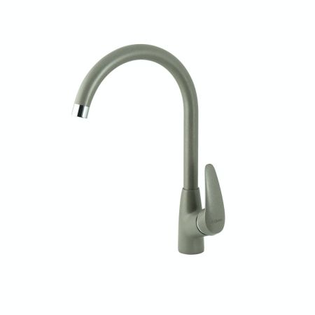 Смеситель для кухни Lemark LINARA с высоким поворотным изливом, цвет: серый шёлк (LM0405PGS), артикул LM0405PGS