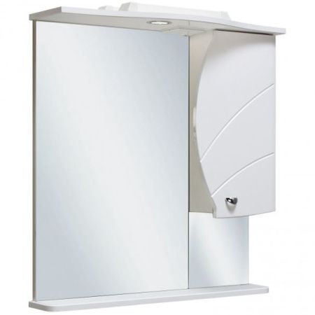 Зеркало со шкафом Runo Глория 70 4620750022396 с подсветкой Белое