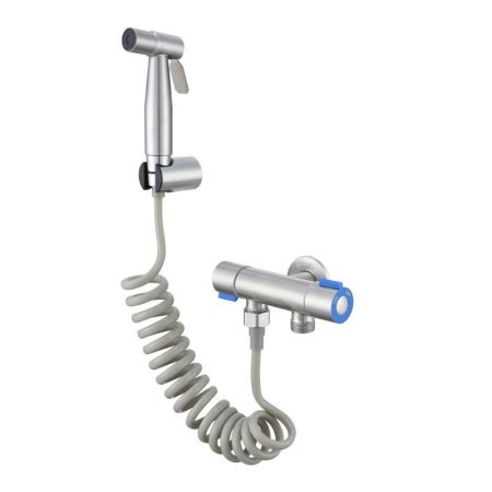 Гигиенический душ без смесителя Fmark FS-FXQ01L, сатин, артикул FS-FXQ01L