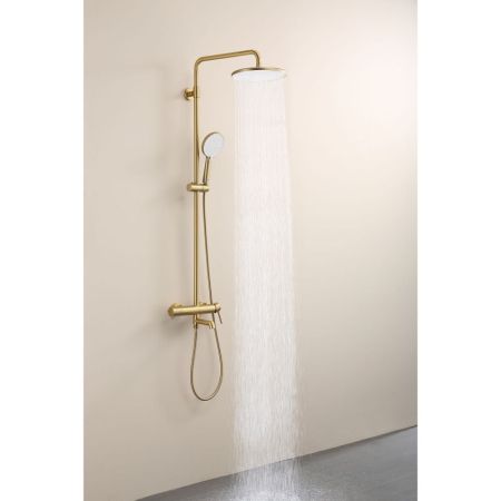 Душевая система Raglo R20.24.03, сатин золотой