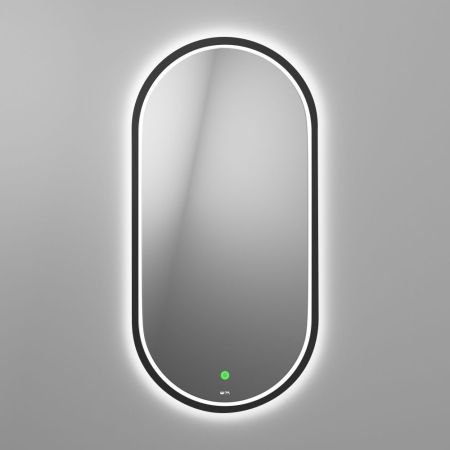 Зеркало LANGAS BLACK с LED подсветкой и сенсором, 400х800, артикул OWLM200302