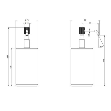 GESSI VENTI20 Дозатор для жидкого мыла настольный, цвет белый, фурнитура Finox Brushed Nickel, артикул 65437#149