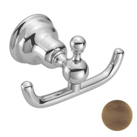 HUBER Croisette Крючок двойной, цвет бронза