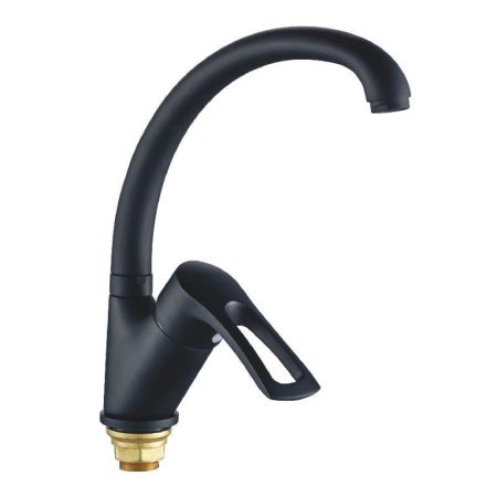Смеситель для кухни Cron CN77318-BC, черный, артикул CN77318-BC