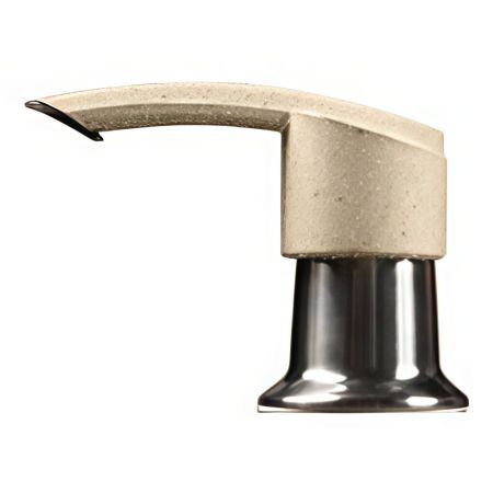 Дозатор для кухонной мойки GranFest 001 "Плоский", бежевый, артикул 001 бежевый