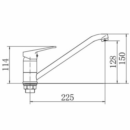 Смеситель для кухни FASHUN A4913, хром