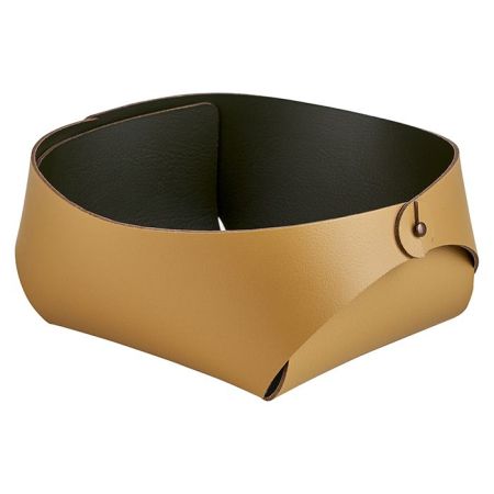 ADJ Корзинка Flora, 20x20xH9 см., цвет: горчичный/оливковый, артикул 0040.40/55