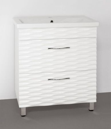 Тумба под раковину Style Line Ассоль 70 Люкс Plus ЛС-00000358 Техно платина, артикул ЛС-00000358