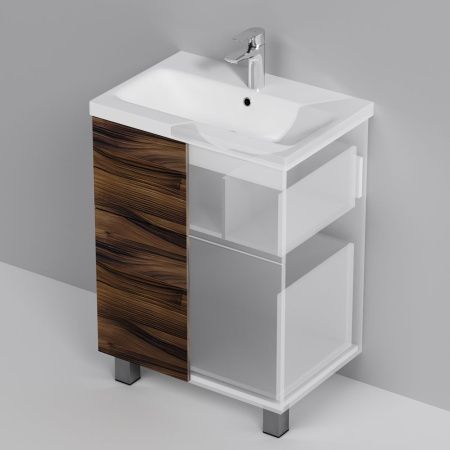 M90FSX0602HF Gem, База под раковину, напольная, 60 см, 2 ящика, цвет: орех M90FSX0602HF Gem, База под раковину, напольная, 60 см, 2 ящика, цвет: орех