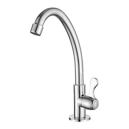 Кран на одну воду Haiba HB4185, хром