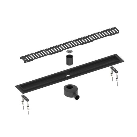 Душевой лоток TIMO Drain System DS230108/03, черный, артикул DS230108/03