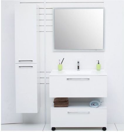 Шкаф-пенал De Aqua Тока 1S БК 30 L белый, артикул 00167358