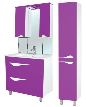 Шкаф пенал Bellezza Эйфория 35 L 4629104002411 Фиолетовый, артикул 4629104002411