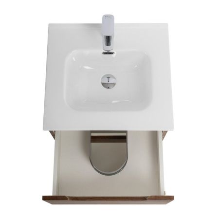 ETNA База под раковину подвесная с двумя выкатными ящиками, с доводчиками, Rovere Nature, 500x460x500, ETNA-500-2C-SO-RN, артикул ETNA-500-2C-SO-RN