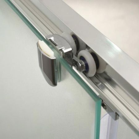 Душевая дверь BelBagno Uno 135x185 профиль Хром стекло рифленое