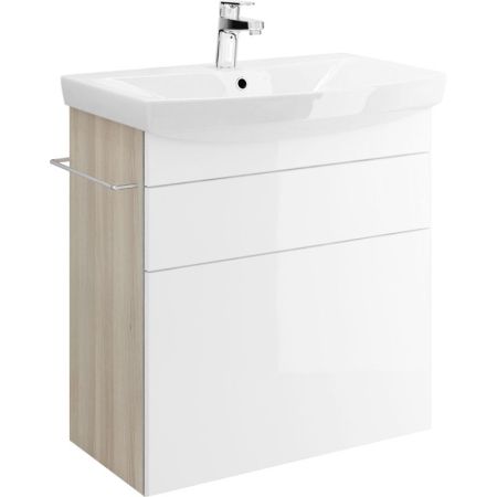 Тумба под раковину Cersanit Smart Carina 70 подвесная Белая B-SU-SMA-CA70/Wh, артикул B-SU-SMA-CA70/Wh